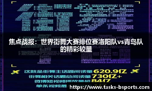 焦点战报：世界街舞大赛排位赛洛阳队vs青岛队的精彩较量